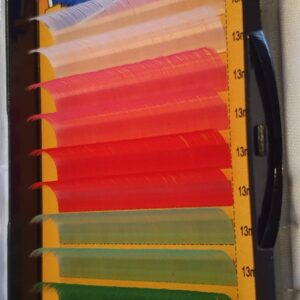 Individual lash extension tray in colours