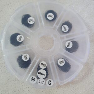 Mixed Wheel 5D Wispy C Curl Volume fans (1200 fans)